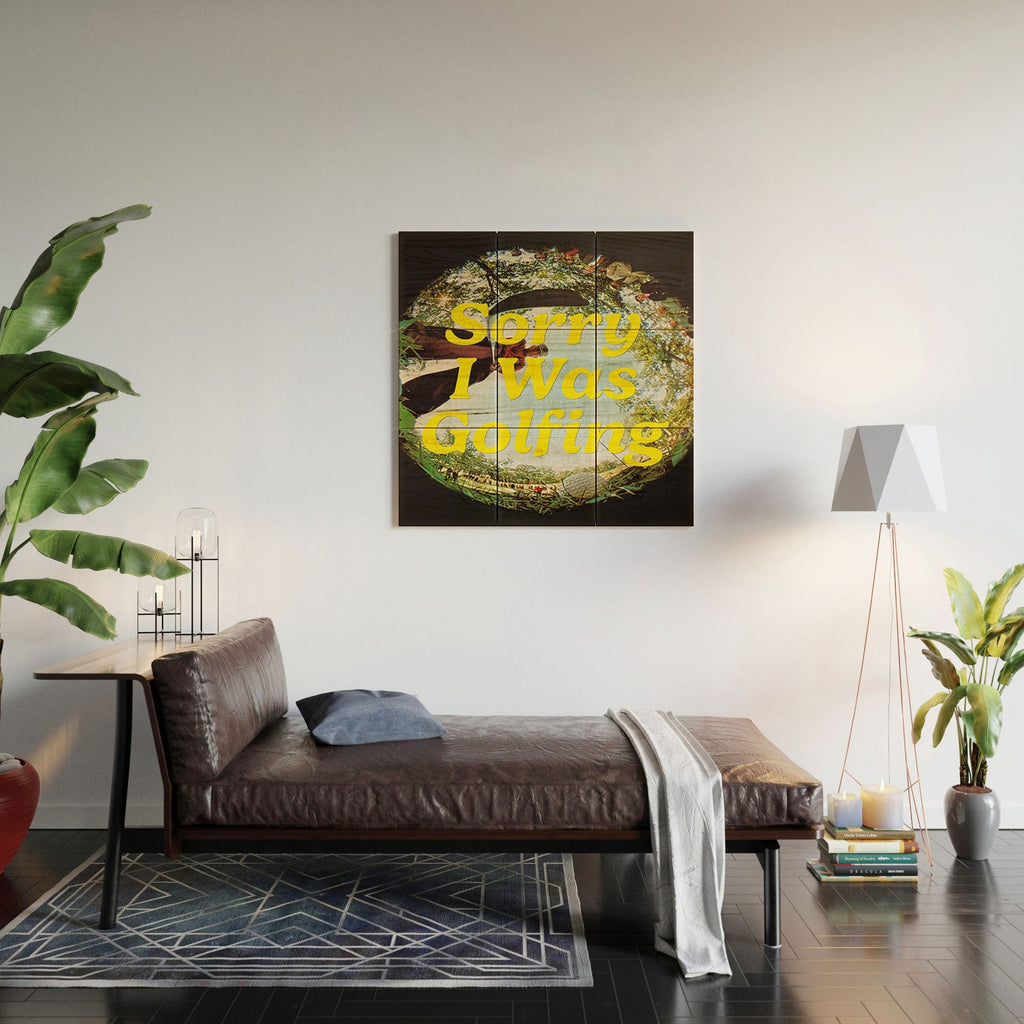 DENY Designs GolfFisheye Wood Wall Mural