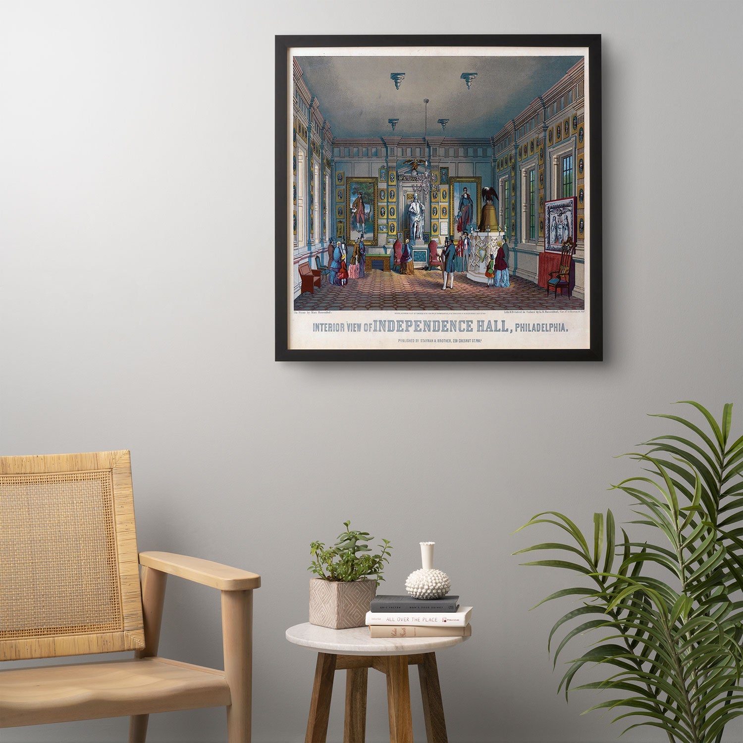 DENY Designs Independence Hall Framed Wall Art
