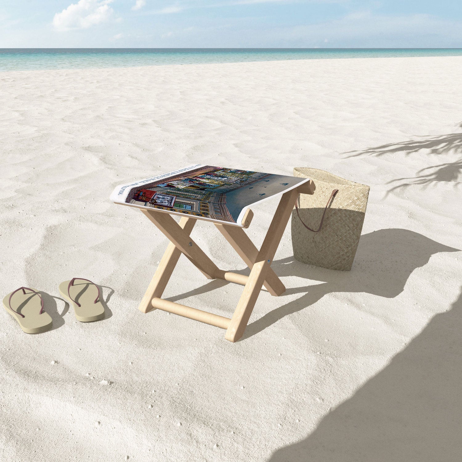 DENY Designs Independence Hall Folding Stool