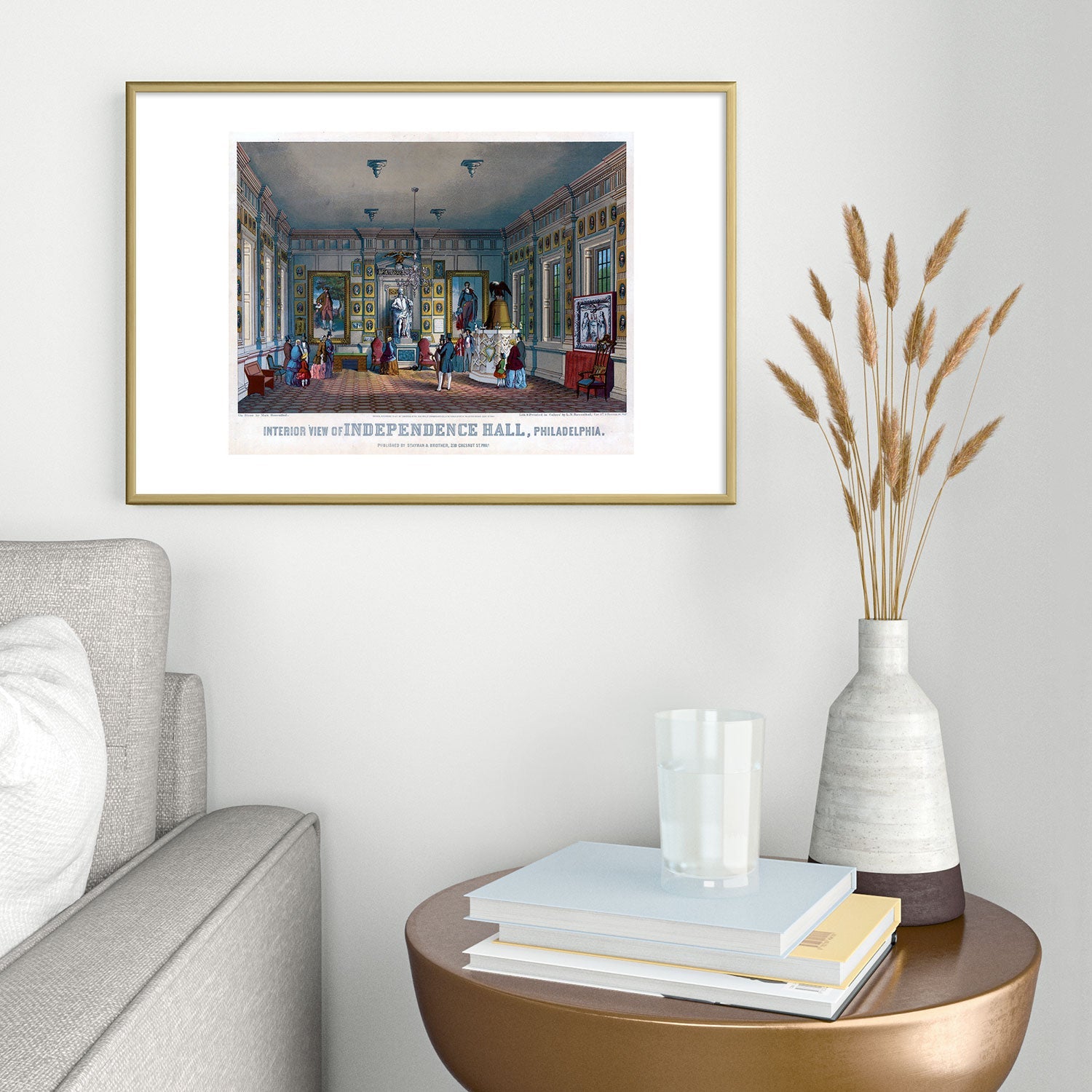 DENY Designs Independence Hall Metal Framed Art Print