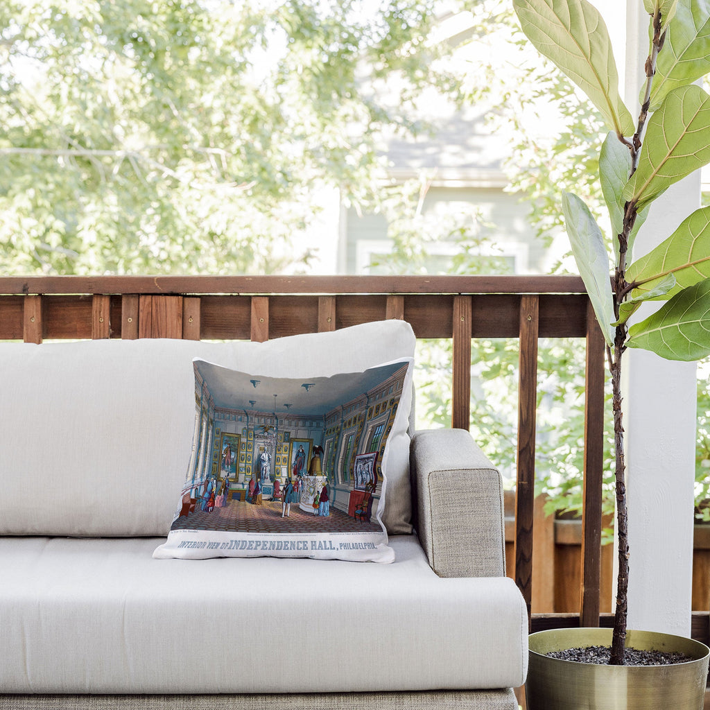 DENY Designs Independence Hall Outdoor Throw Pillow