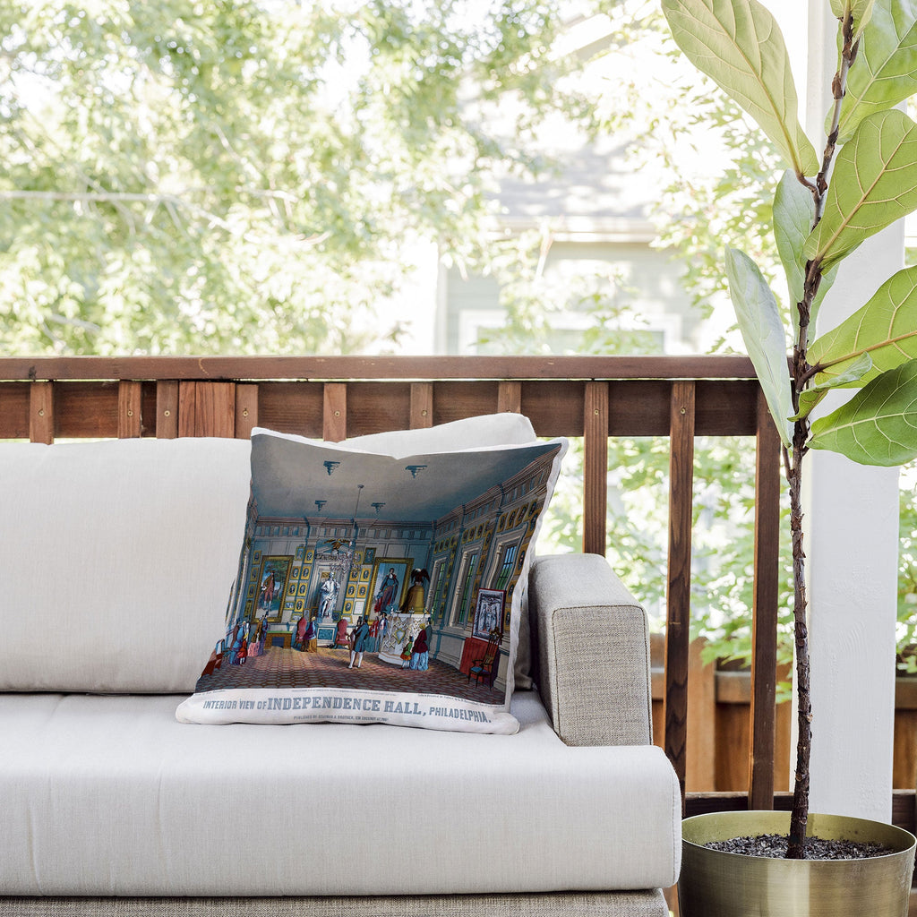 DENY Designs Independence Hall Outdoor Throw Pillow