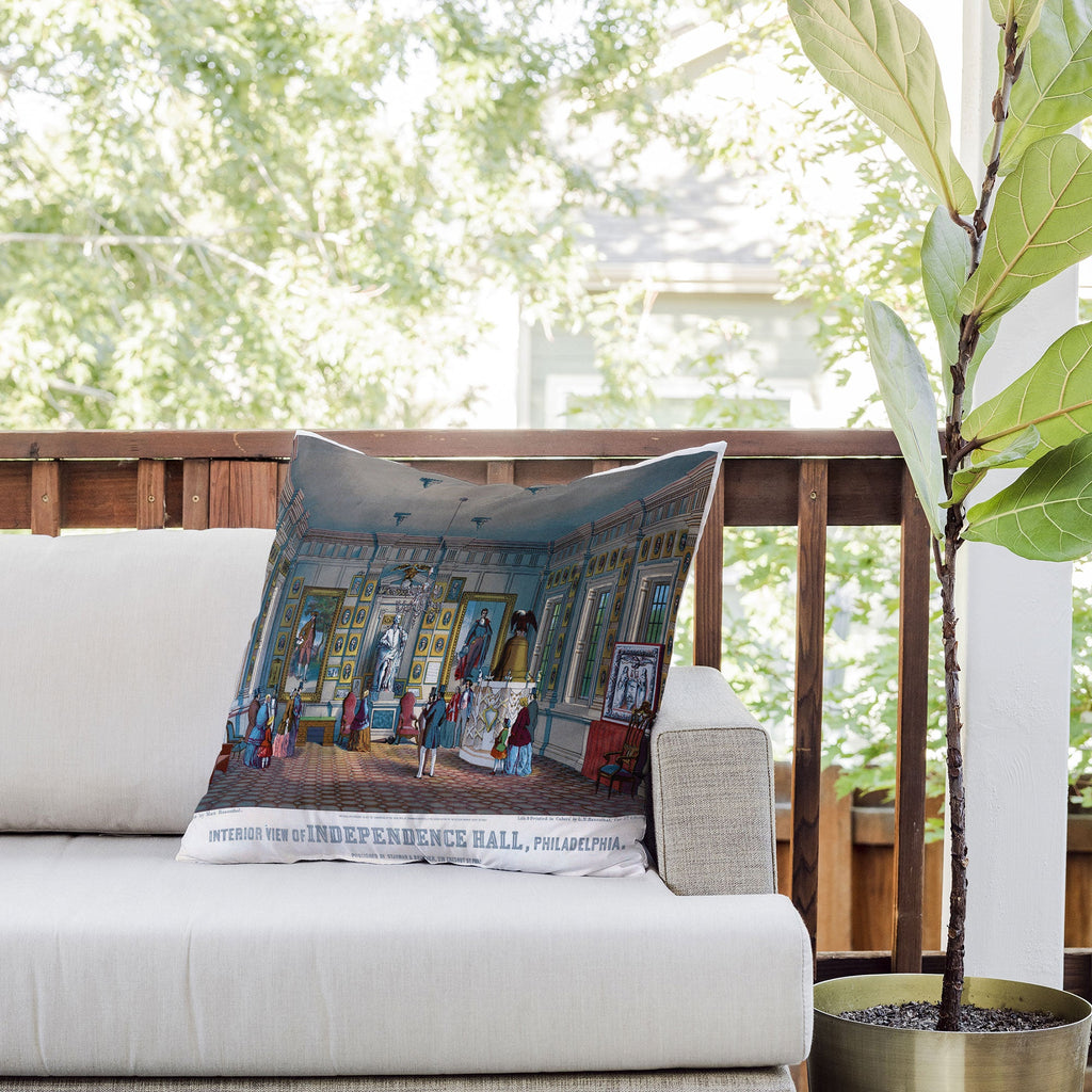 DENY Designs Independence Hall Outdoor Throw Pillow