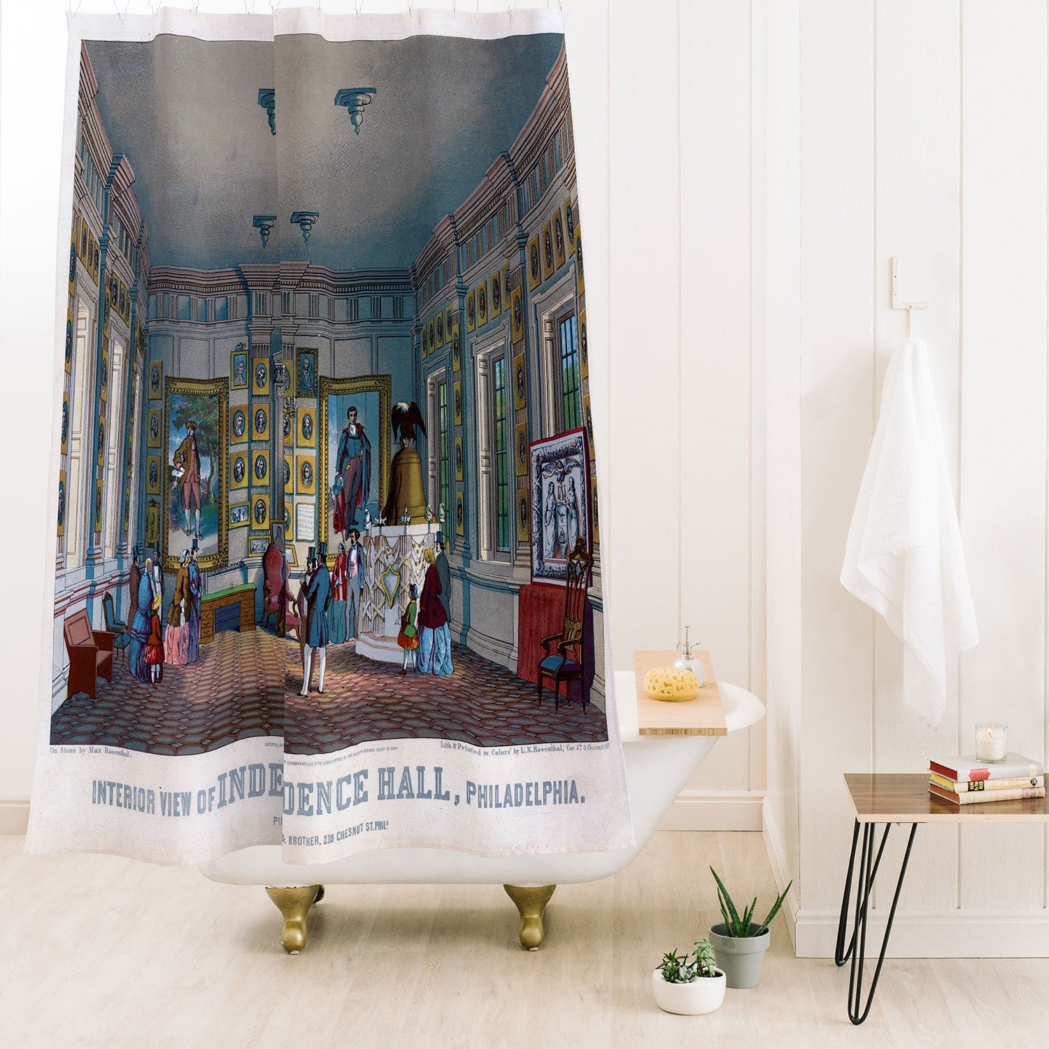 DENY Designs Independence Hall Shower Curtain