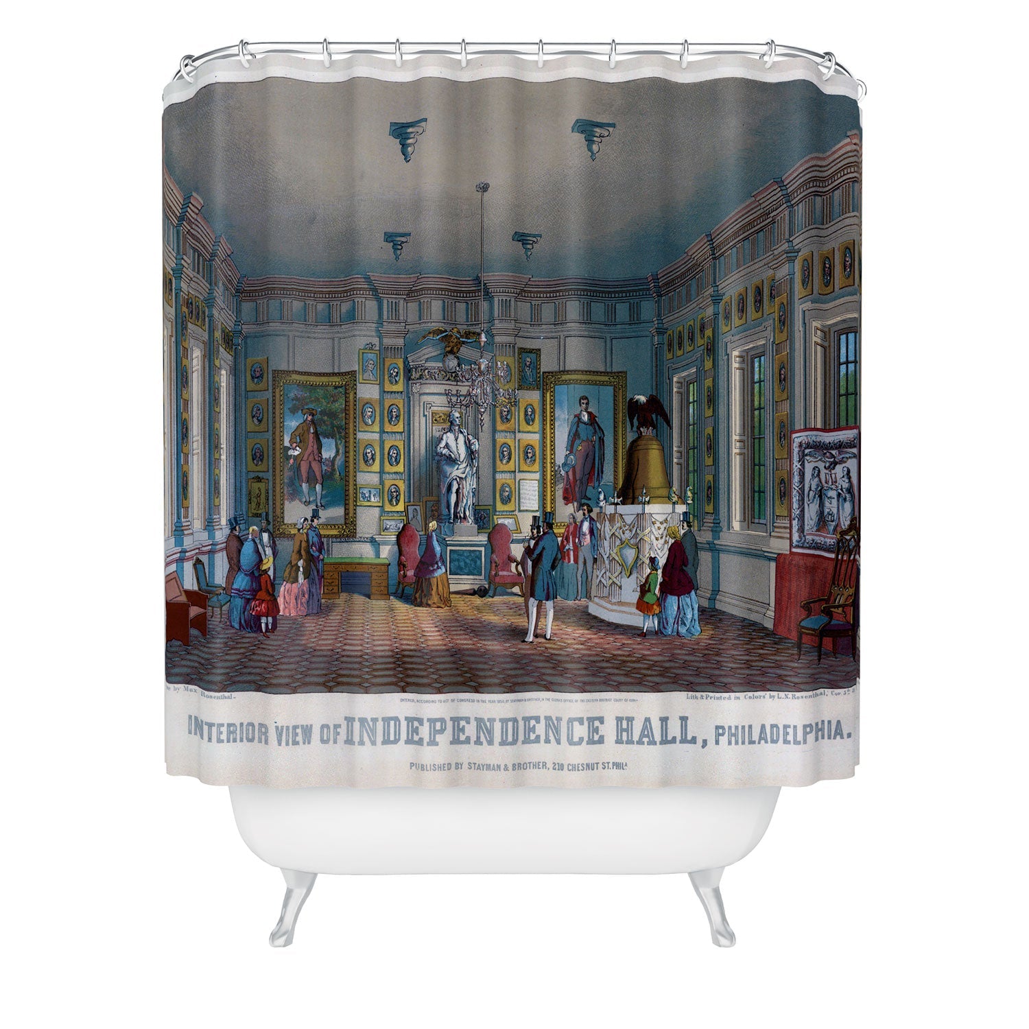 DENY Designs Independence Hall Shower Curtain