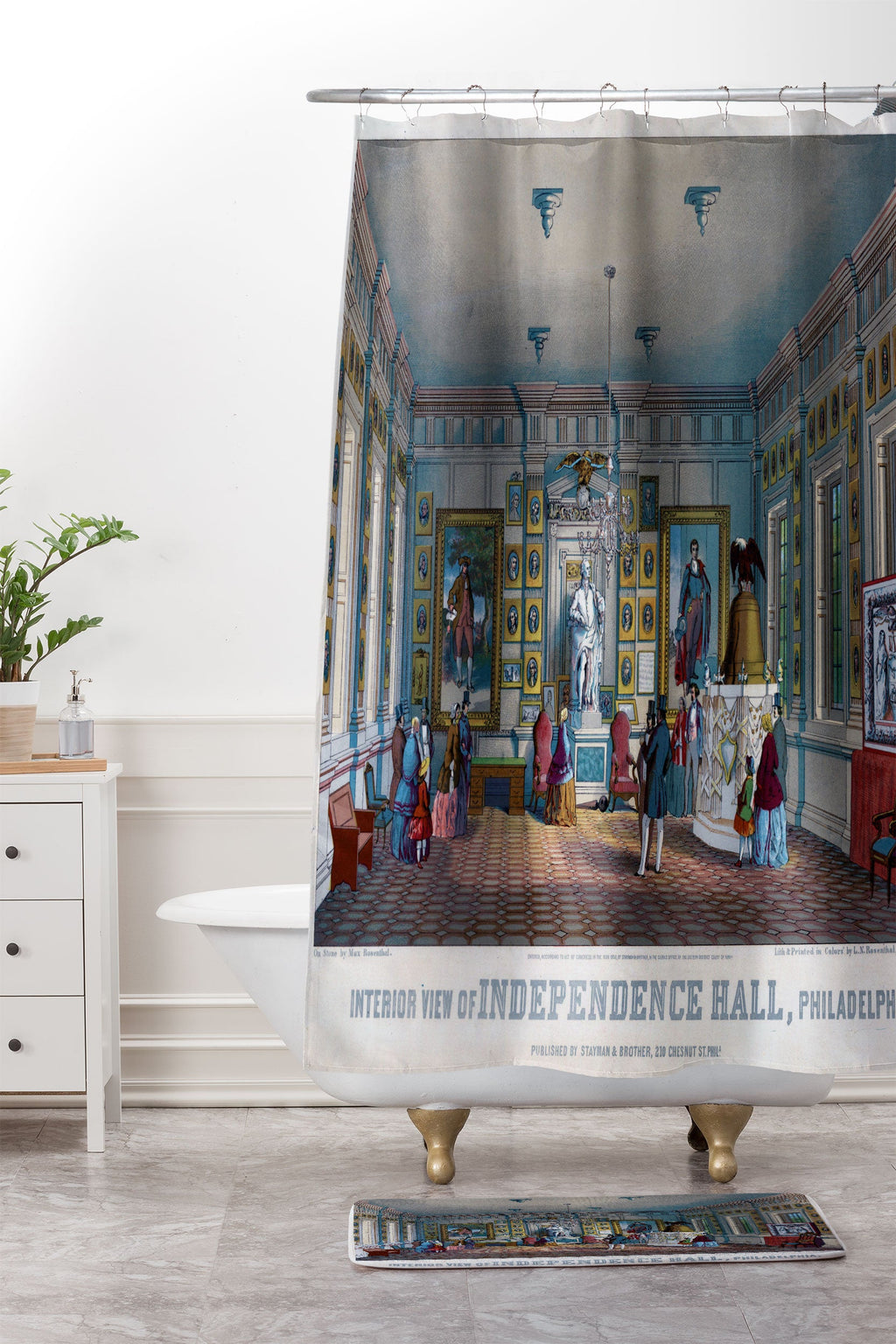 DENY Designs Independence Hall Memory Foam Bath Mat