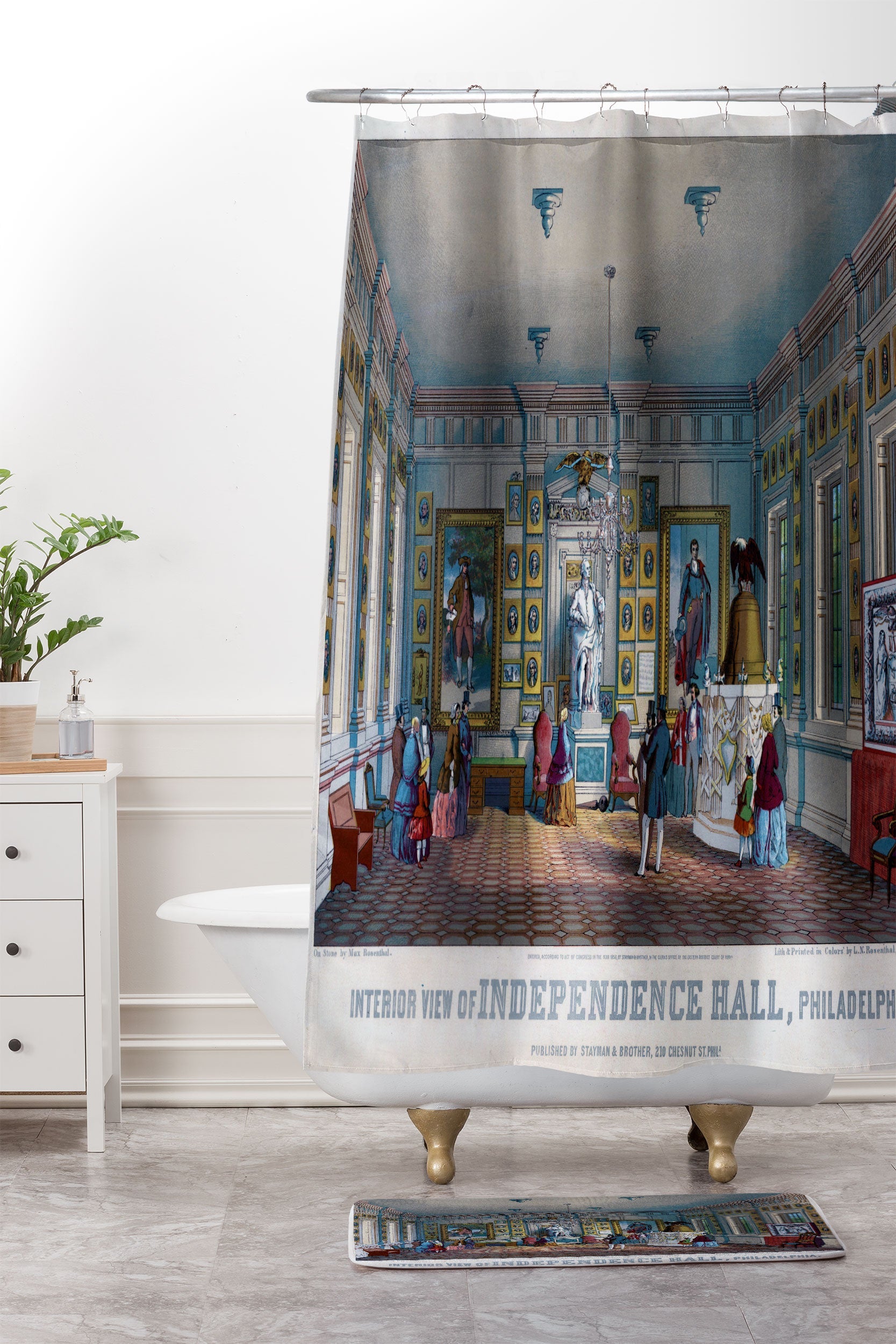 DENY Designs Independence Hall Memory Foam Bath Mat