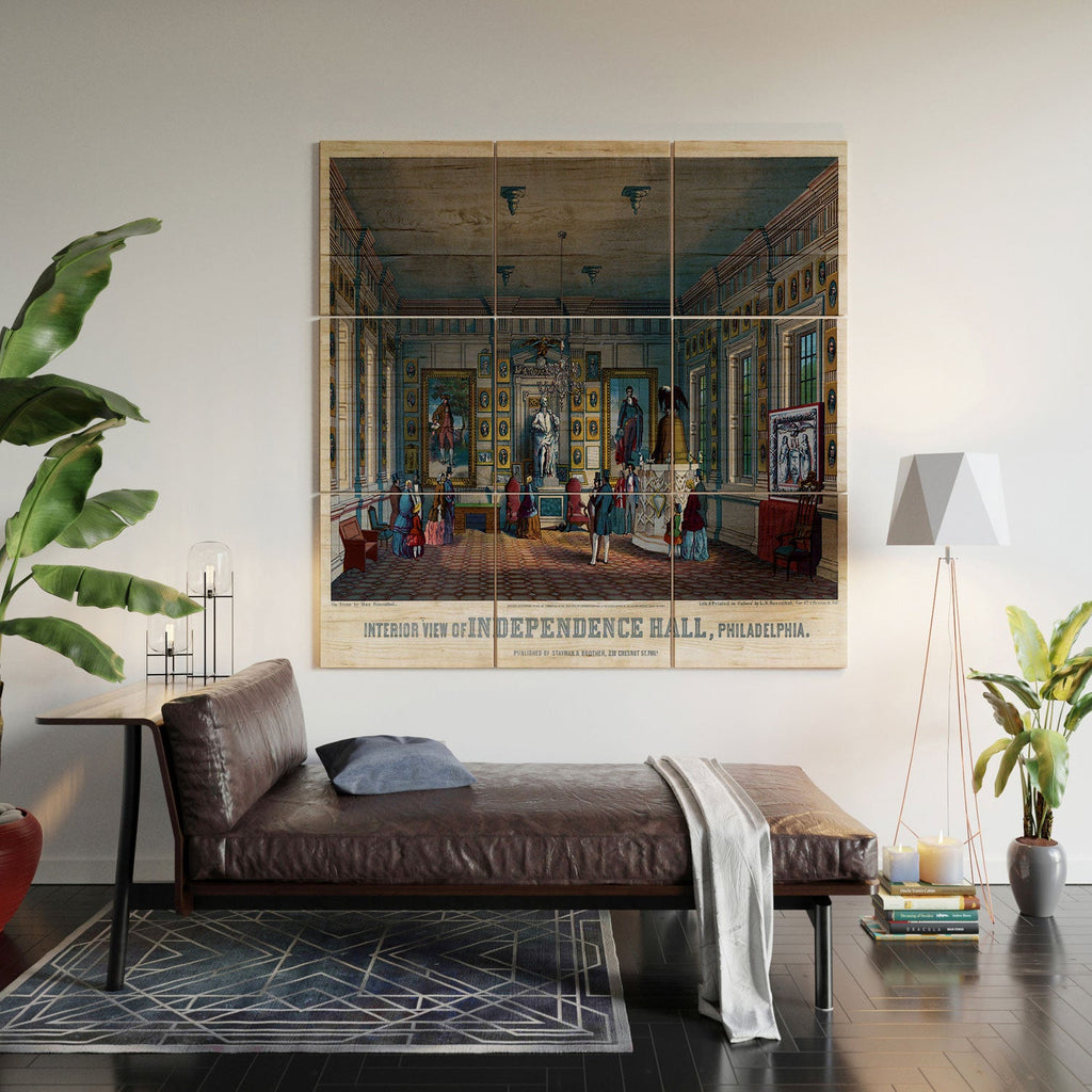DENY Designs Independence Hall Wood Wall Mural