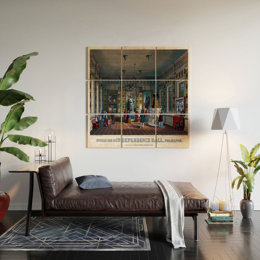 DENY Designs Independence Hall Wood Wall Mural