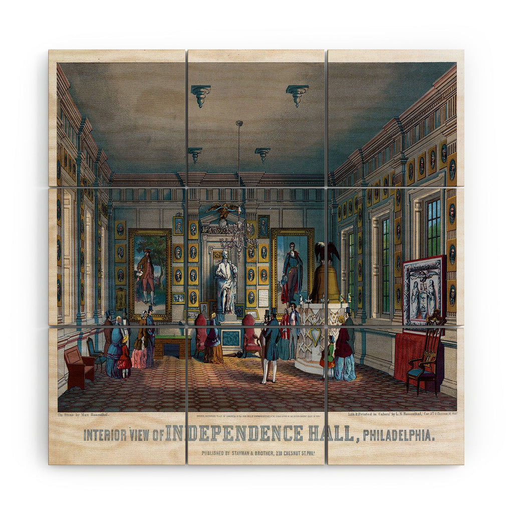 DENY Designs Independence Hall Wood Wall Mural
