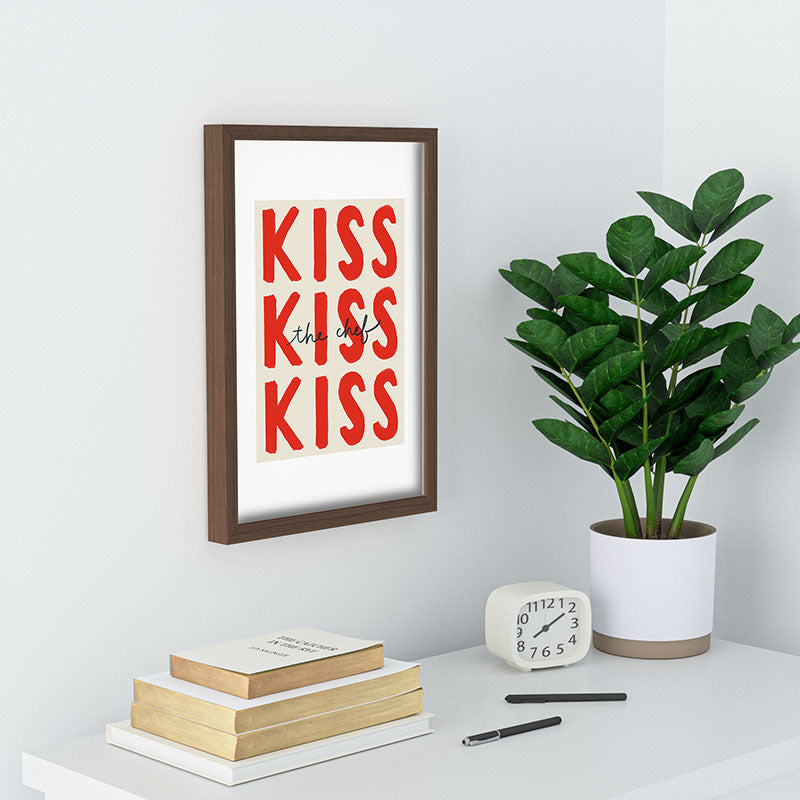 DENY Designs Kiss The Chef Recessed Framing Rectangle