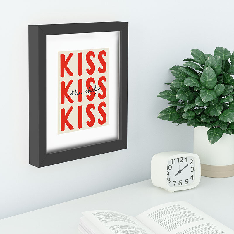 DENY Designs Kiss The Chef Recessed Framing Rectangle