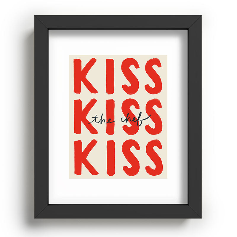 DENY Designs Kiss The Chef Recessed Framing Rectangle