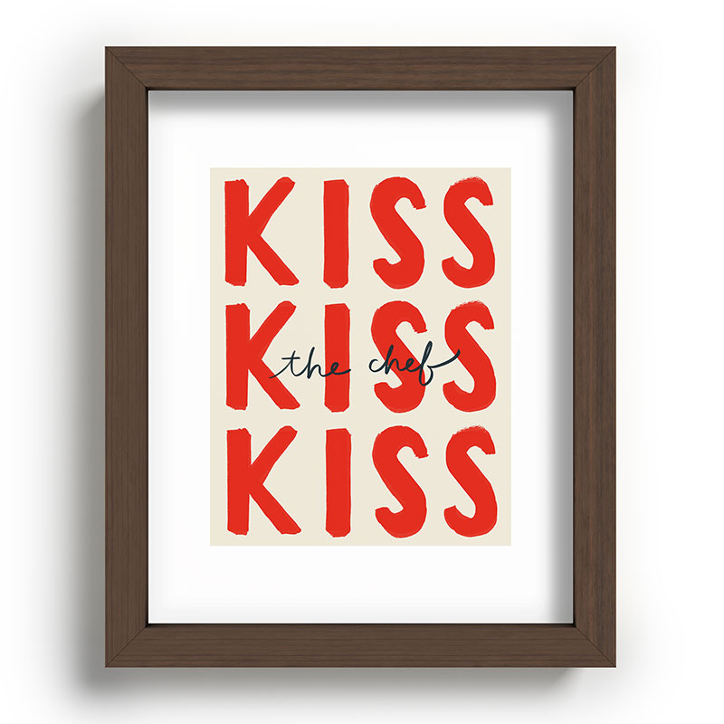 DENY Designs Kiss The Chef Recessed Framing Rectangle