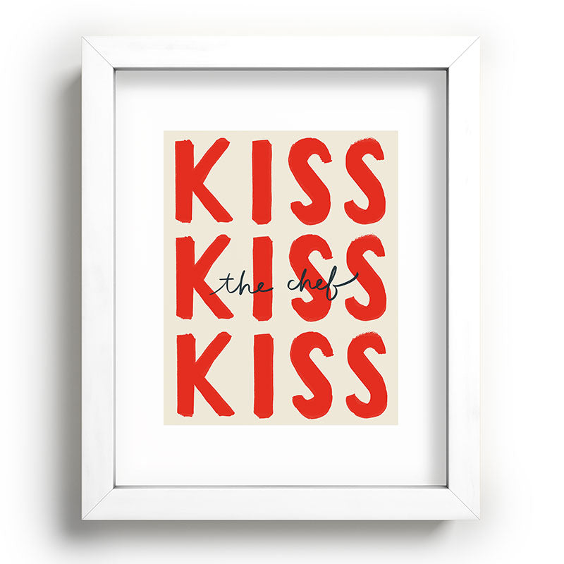 DENY Designs Kiss The Chef Recessed Framing Rectangle