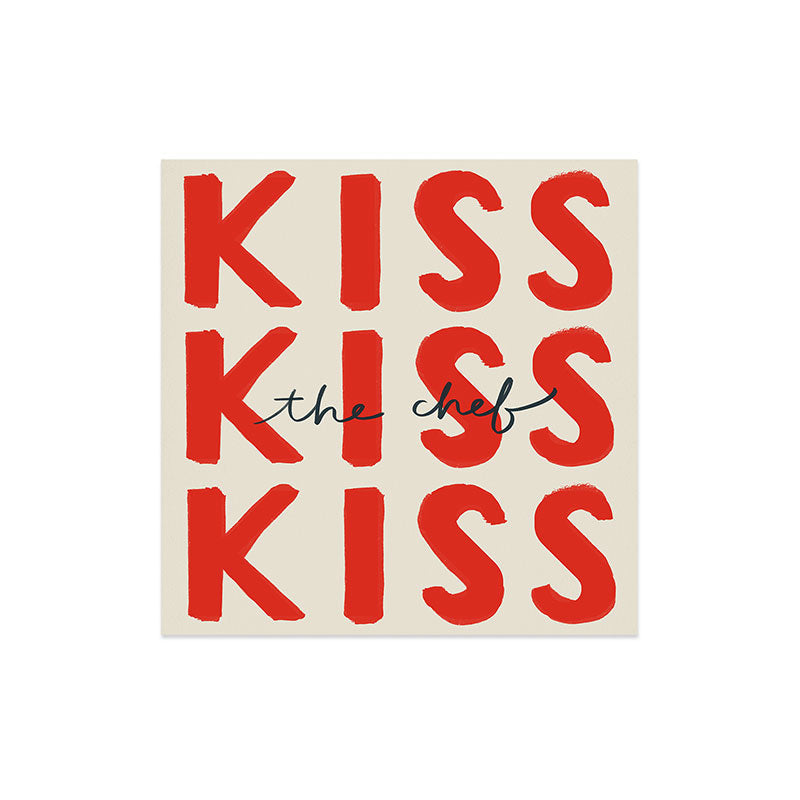DENY Designs Kiss The Chef Art Print
