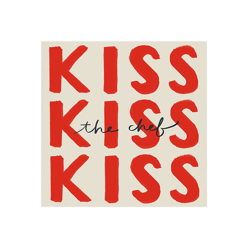 DENY Designs Kiss The Chef Art Print