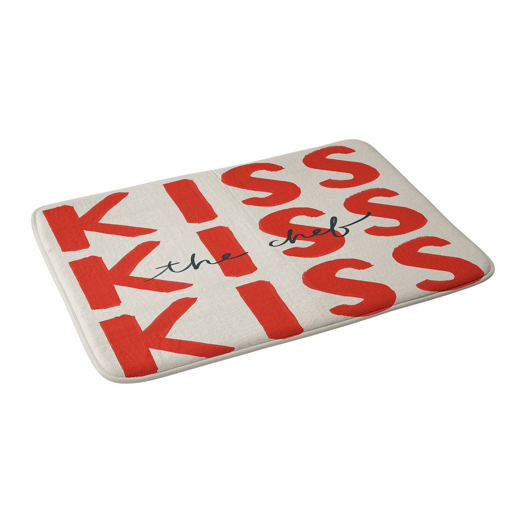 DENY Designs Kiss The Chef Memory Foam Bath Mat