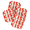 DENY Designs Kiss The Chef Coaster Set