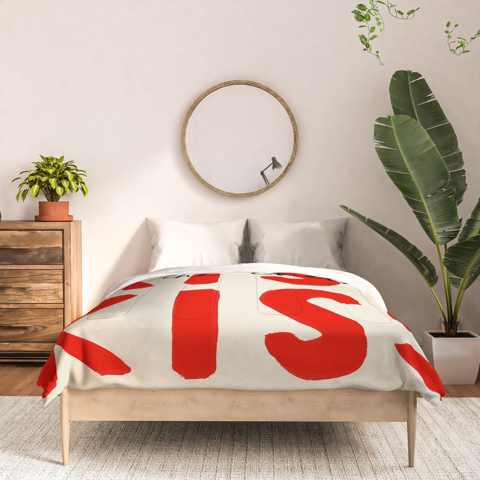 DENY Designs Kiss The Chef Comforter