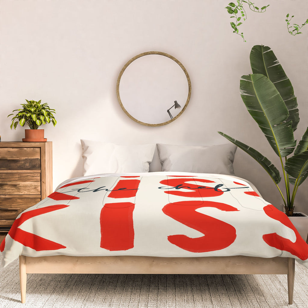DENY Designs Kiss The Chef Comforter