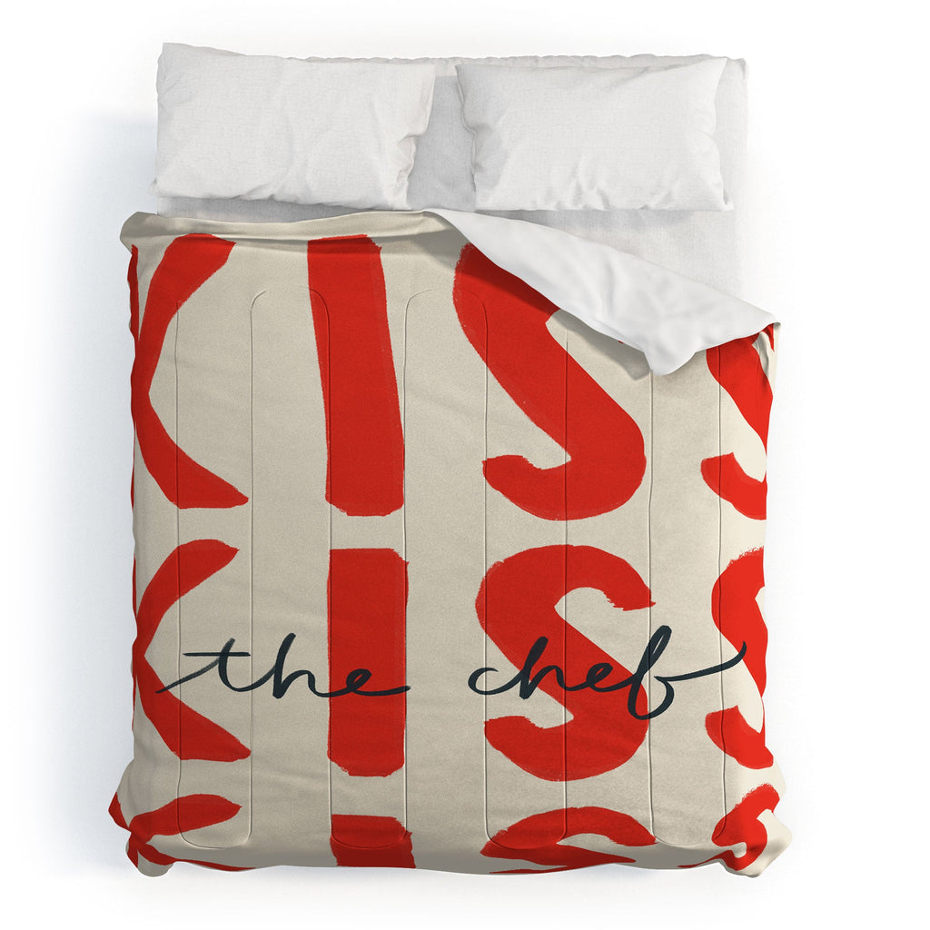 DENY Designs Kiss The Chef Comforter