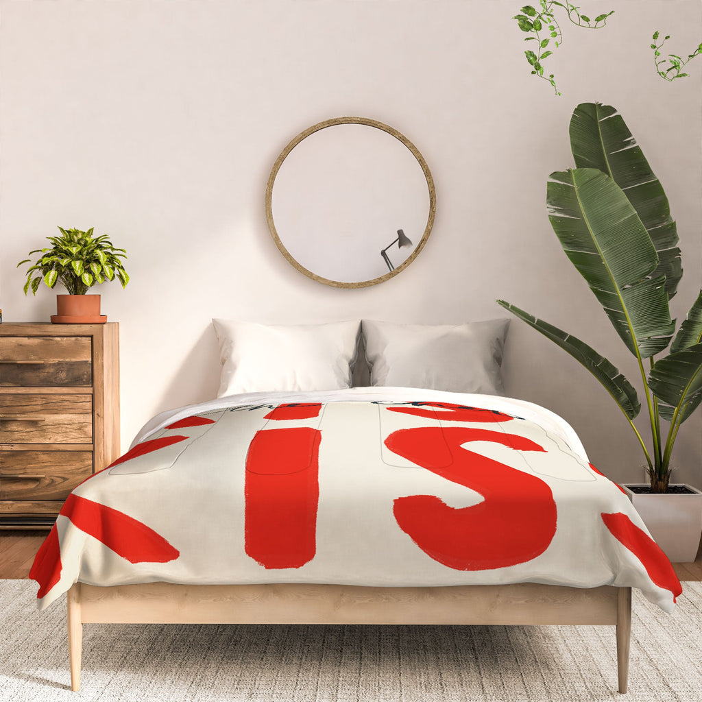 DENY Designs Kiss The Chef Comforter