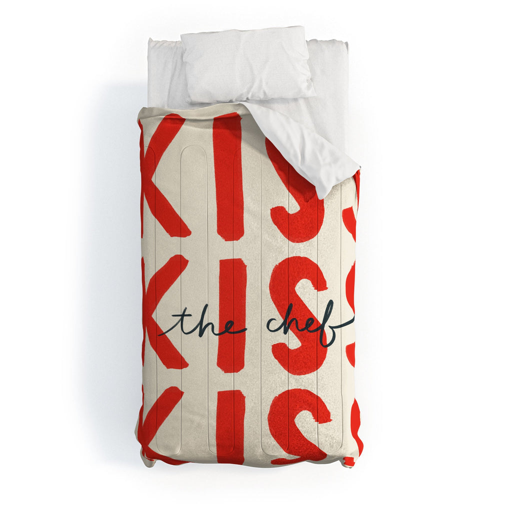 DENY Designs Kiss The Chef Comforter