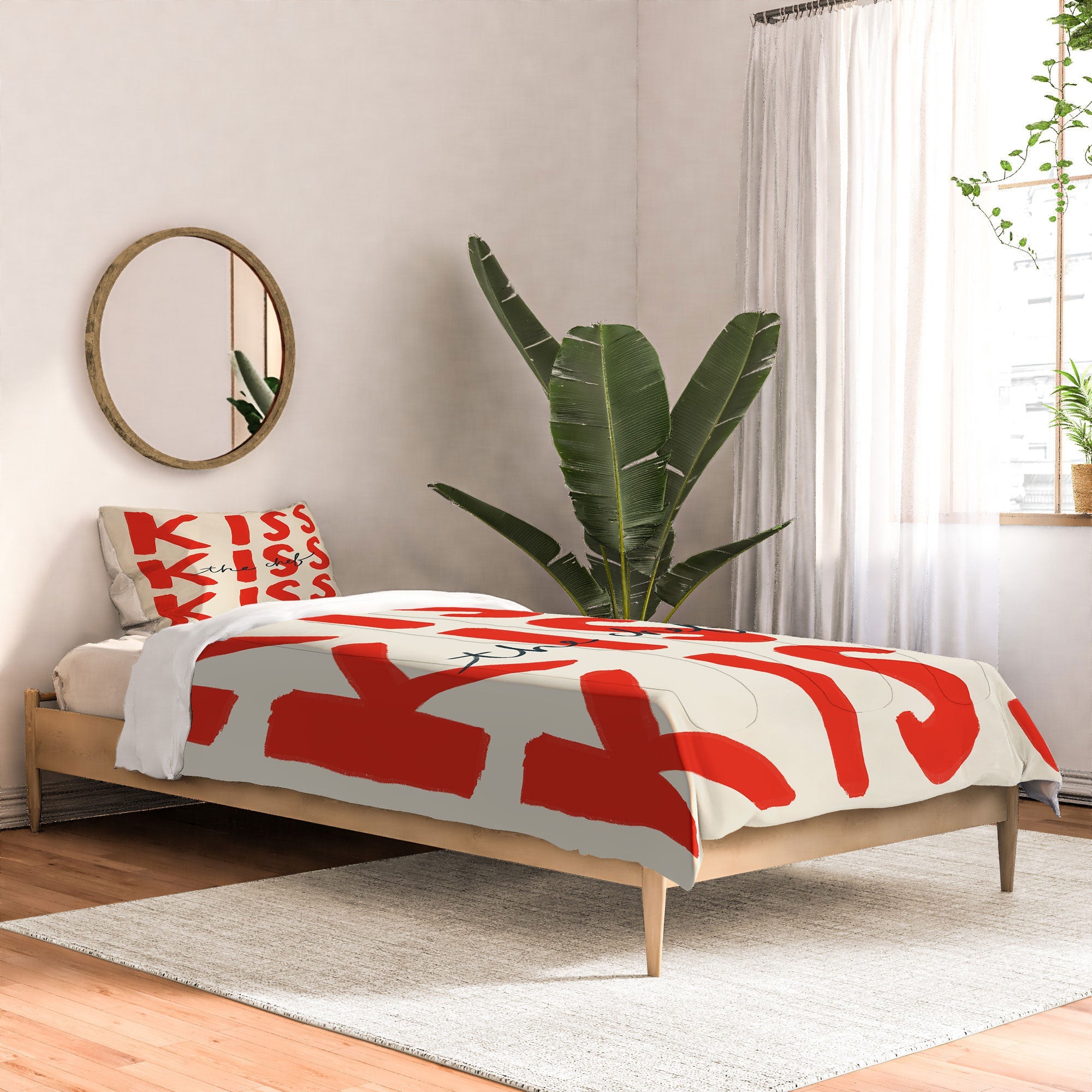 DENY Designs Kiss The Chef Comforter