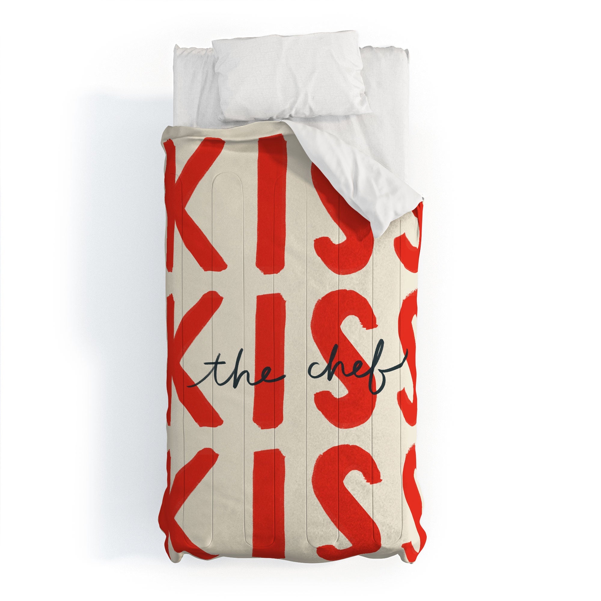 DENY Designs Kiss The Chef Comforter
