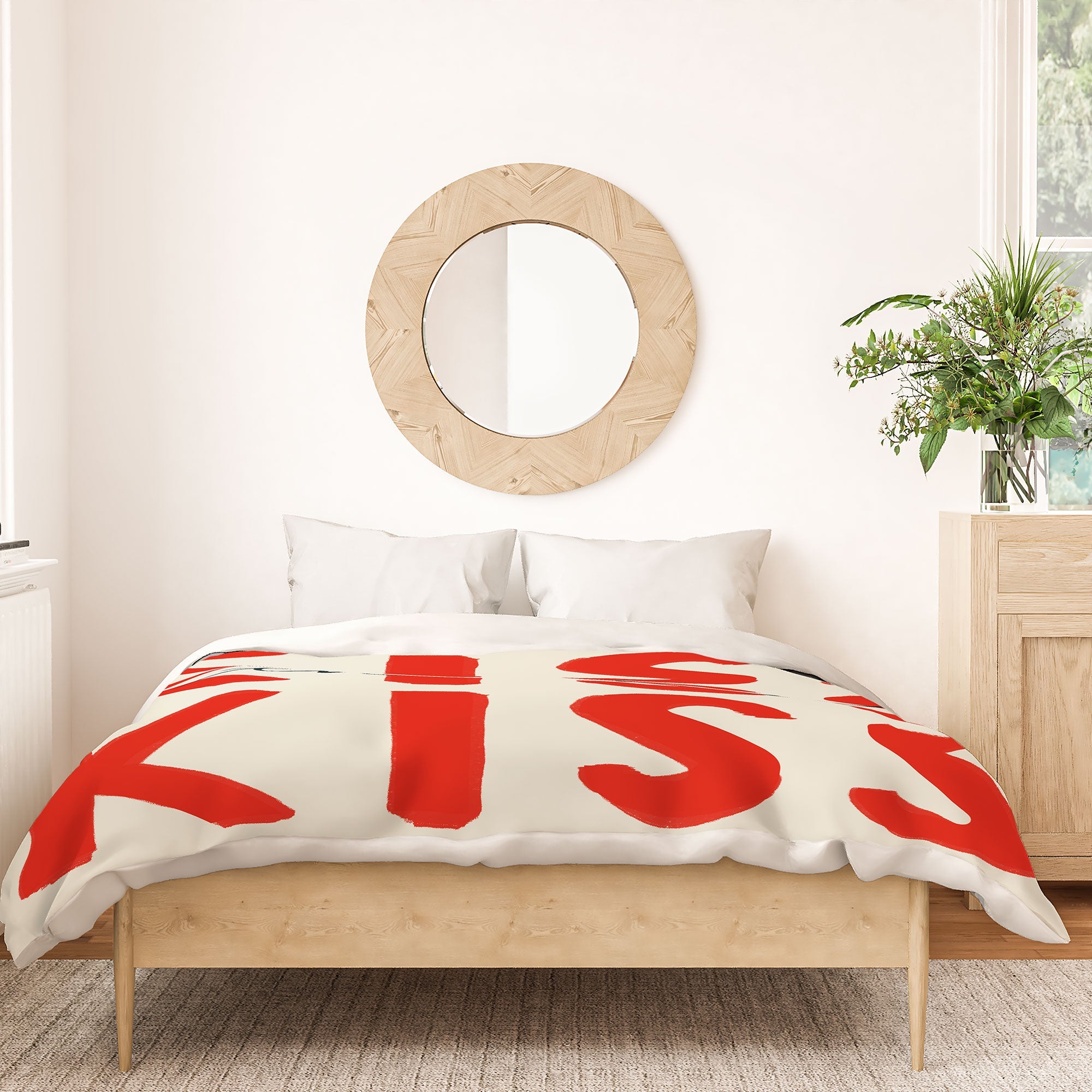 DENY Designs Kiss The Chef Duvet Cover