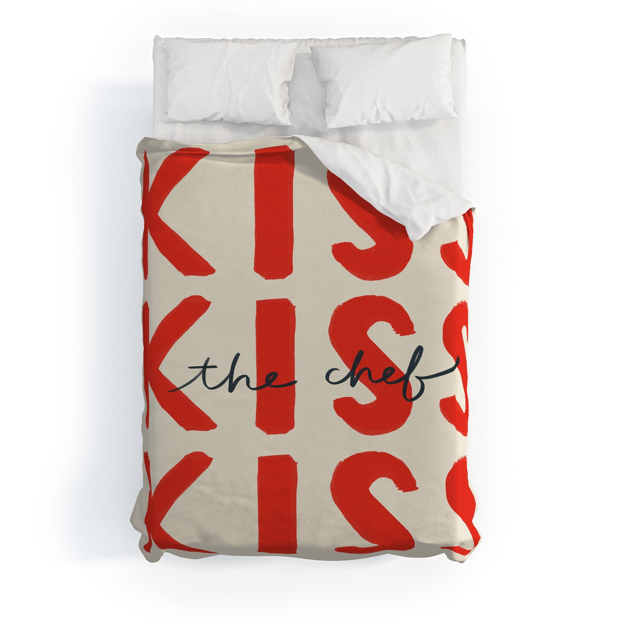 DENY Designs Kiss The Chef Duvet Cover
