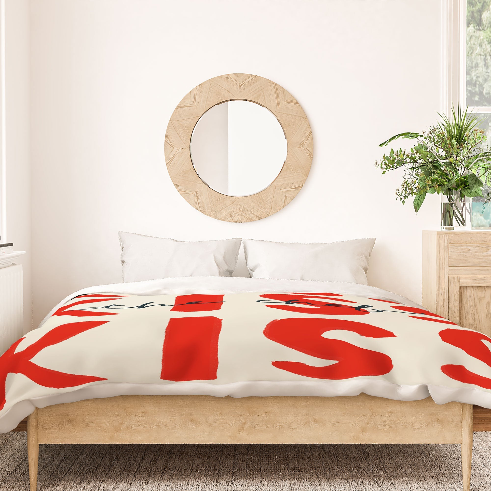 DENY Designs Kiss The Chef Duvet Cover