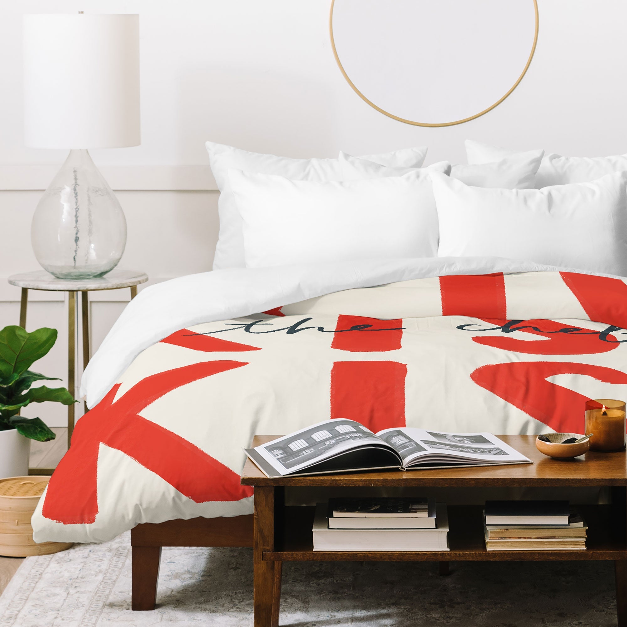 DENY Designs Kiss The Chef Duvet Cover