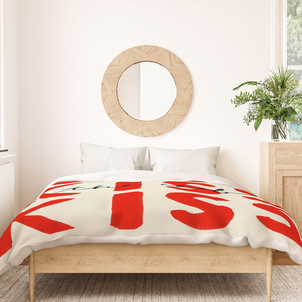 DENY Designs Kiss The Chef Duvet Cover