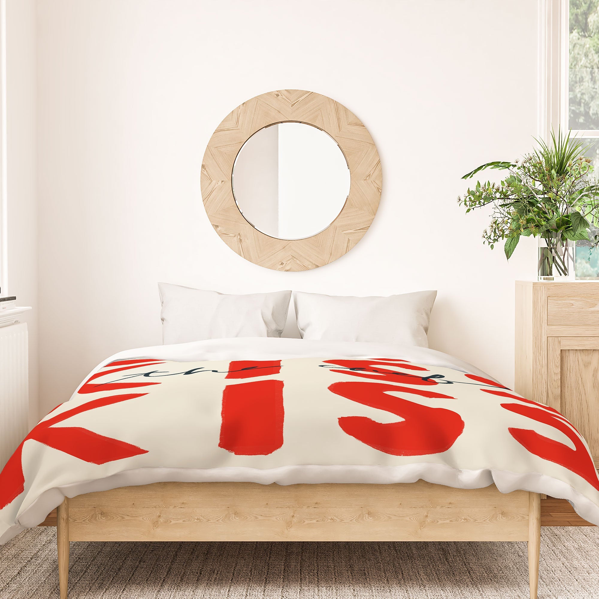 DENY Designs Kiss The Chef Duvet Cover