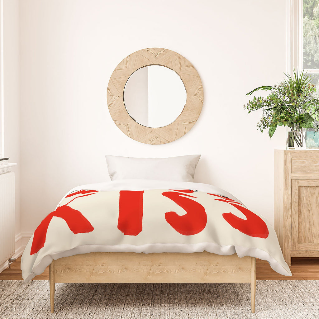 DENY Designs Kiss The Chef Duvet Cover