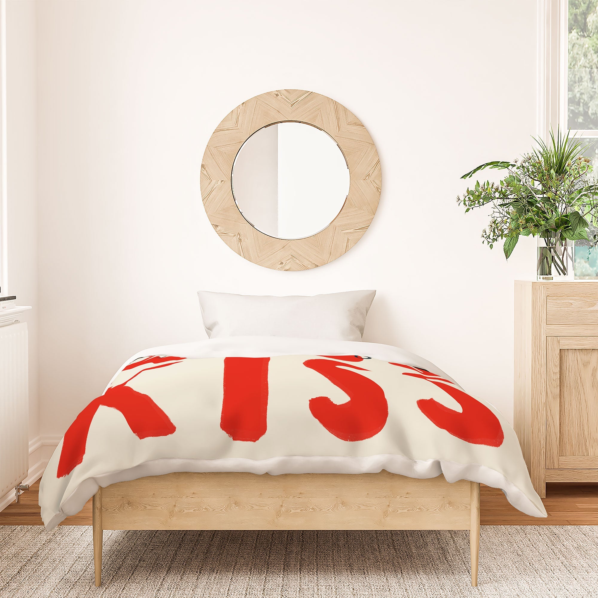 DENY Designs Kiss The Chef Duvet Cover