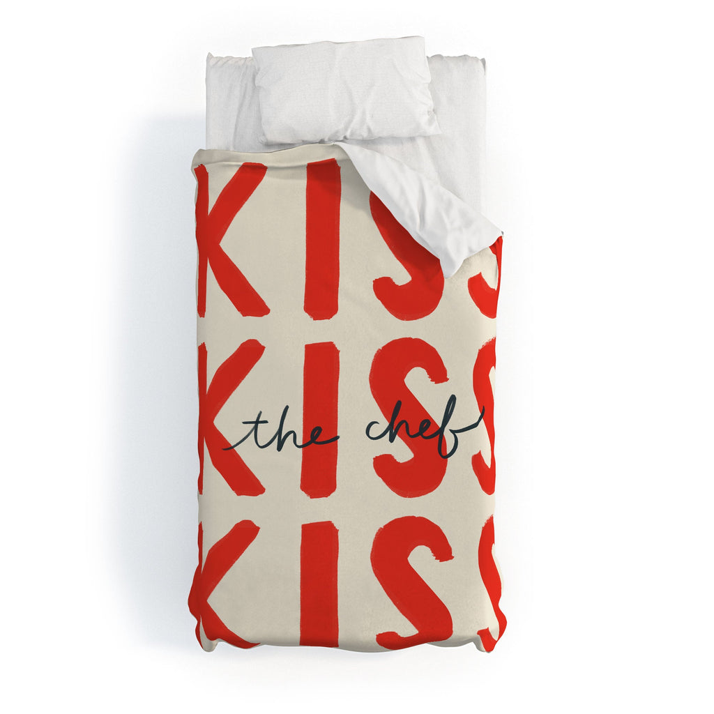 DENY Designs Kiss The Chef Duvet Cover