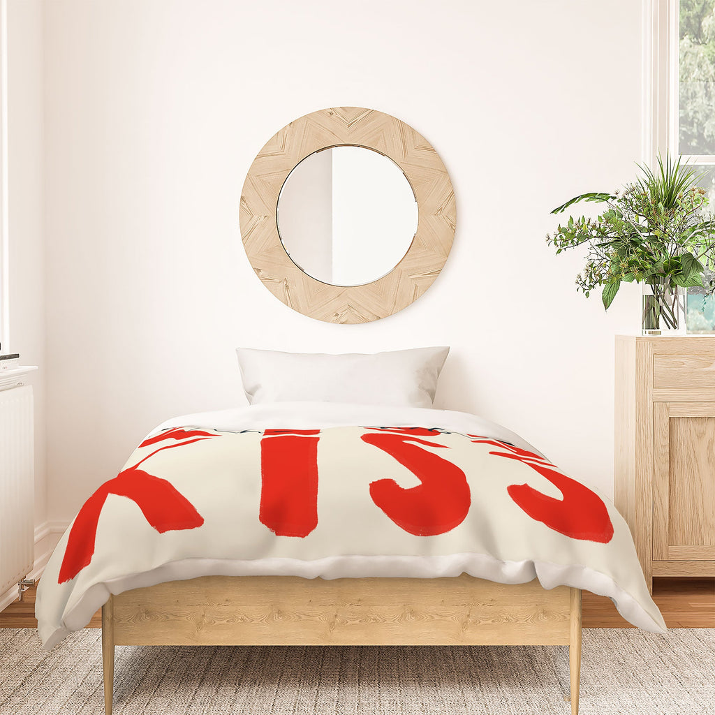 DENY Designs Kiss The Chef Duvet Cover