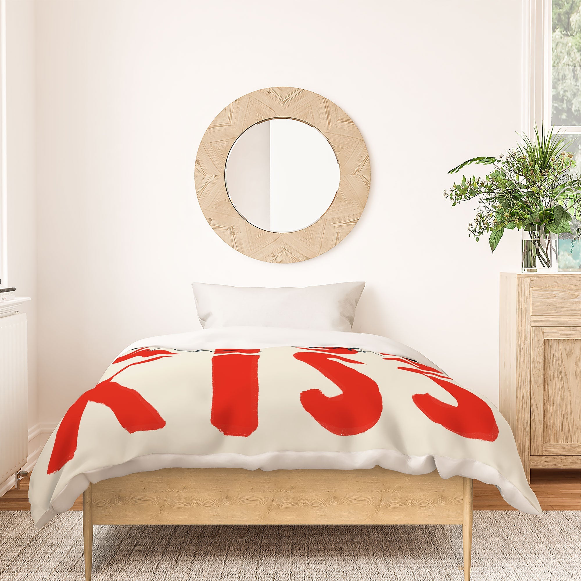 DENY Designs Kiss The Chef Duvet Cover