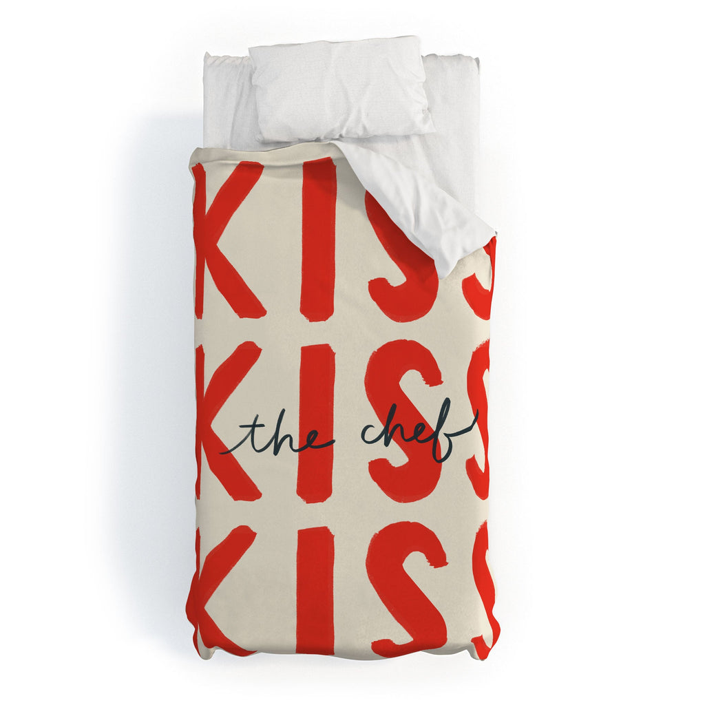 DENY Designs Kiss The Chef Duvet Cover