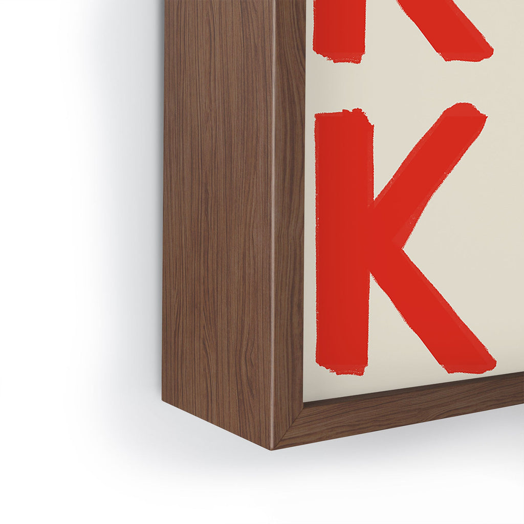 DENY Designs Kiss The Chef Framed Mini Art Print