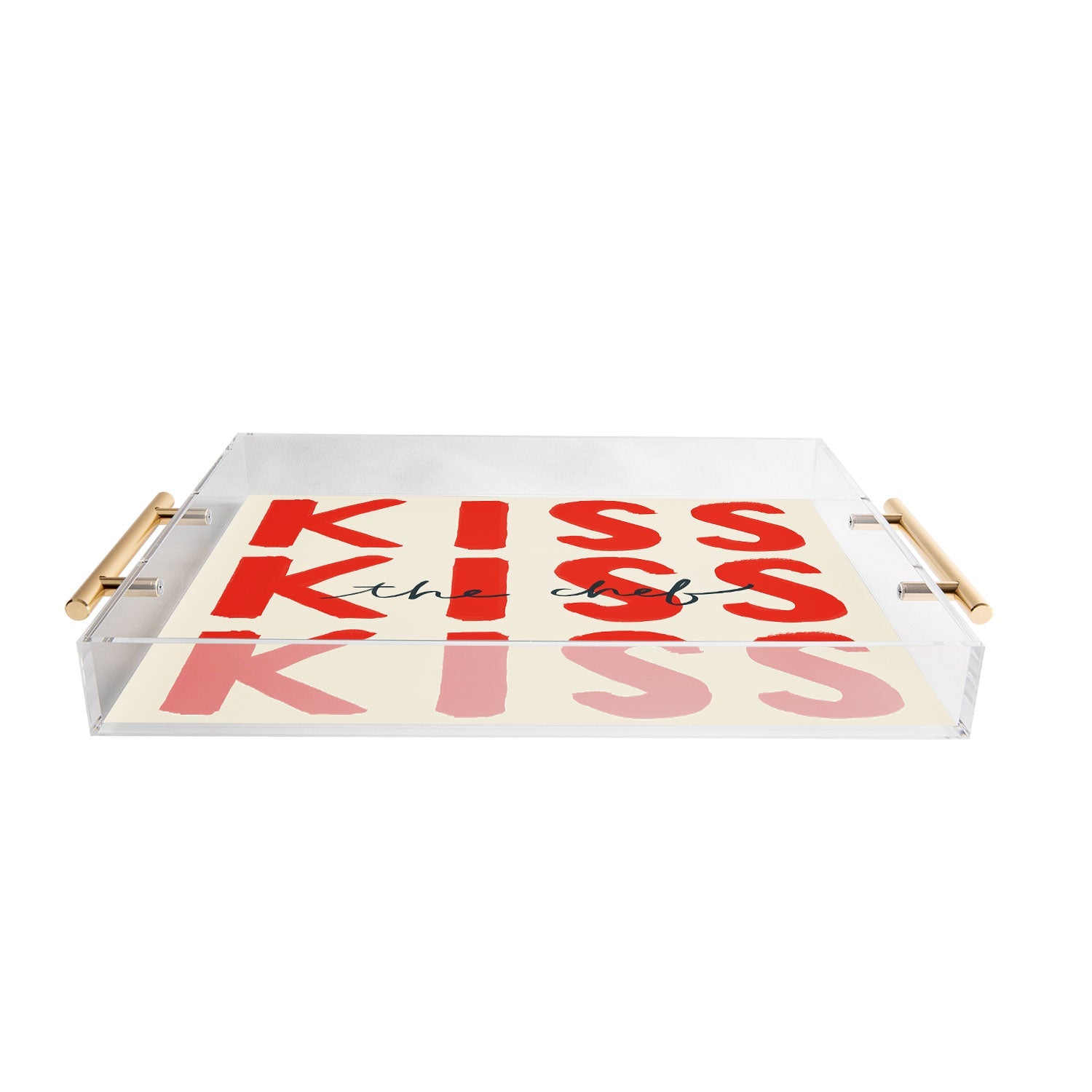 DENY Designs Kiss The Chef Acrylic Tray