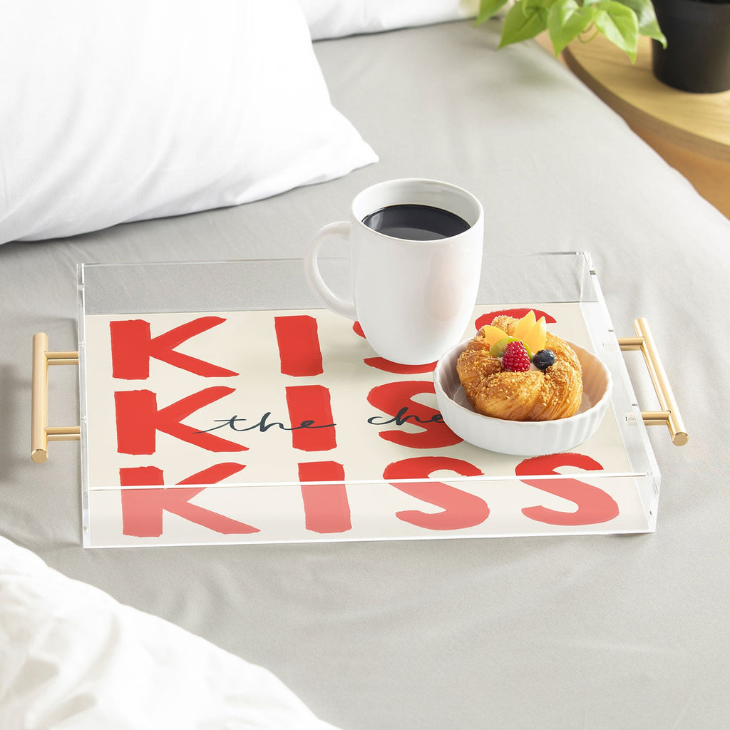 DENY Designs Kiss The Chef Acrylic Tray