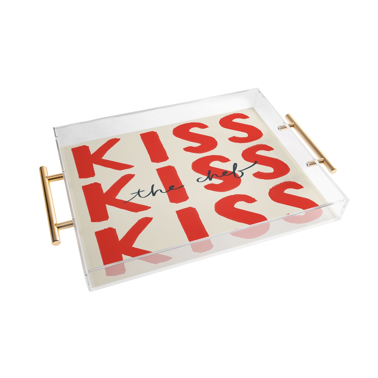 DENY Designs Kiss The Chef Acrylic Tray