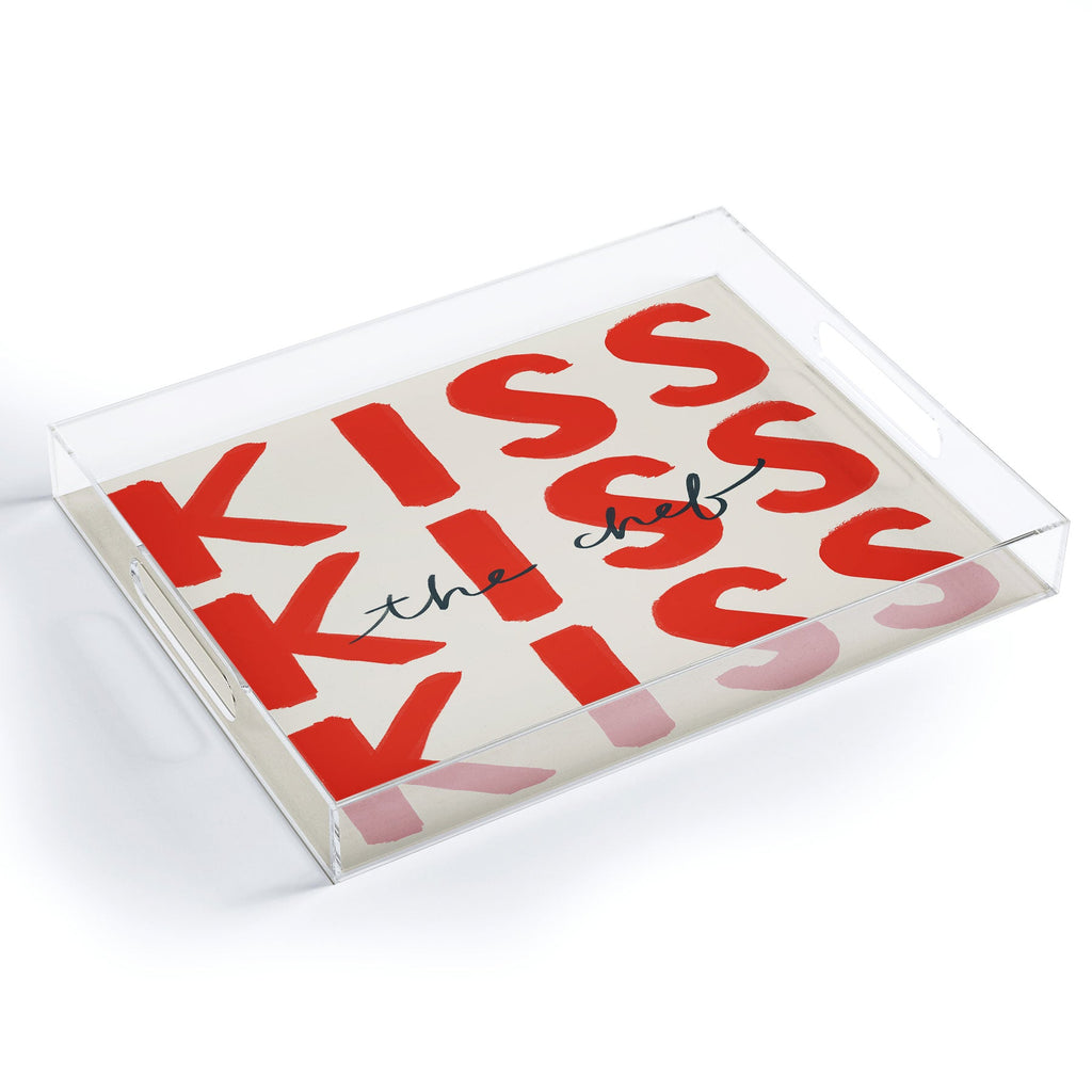 DENY Designs Kiss The Chef Acrylic Tray