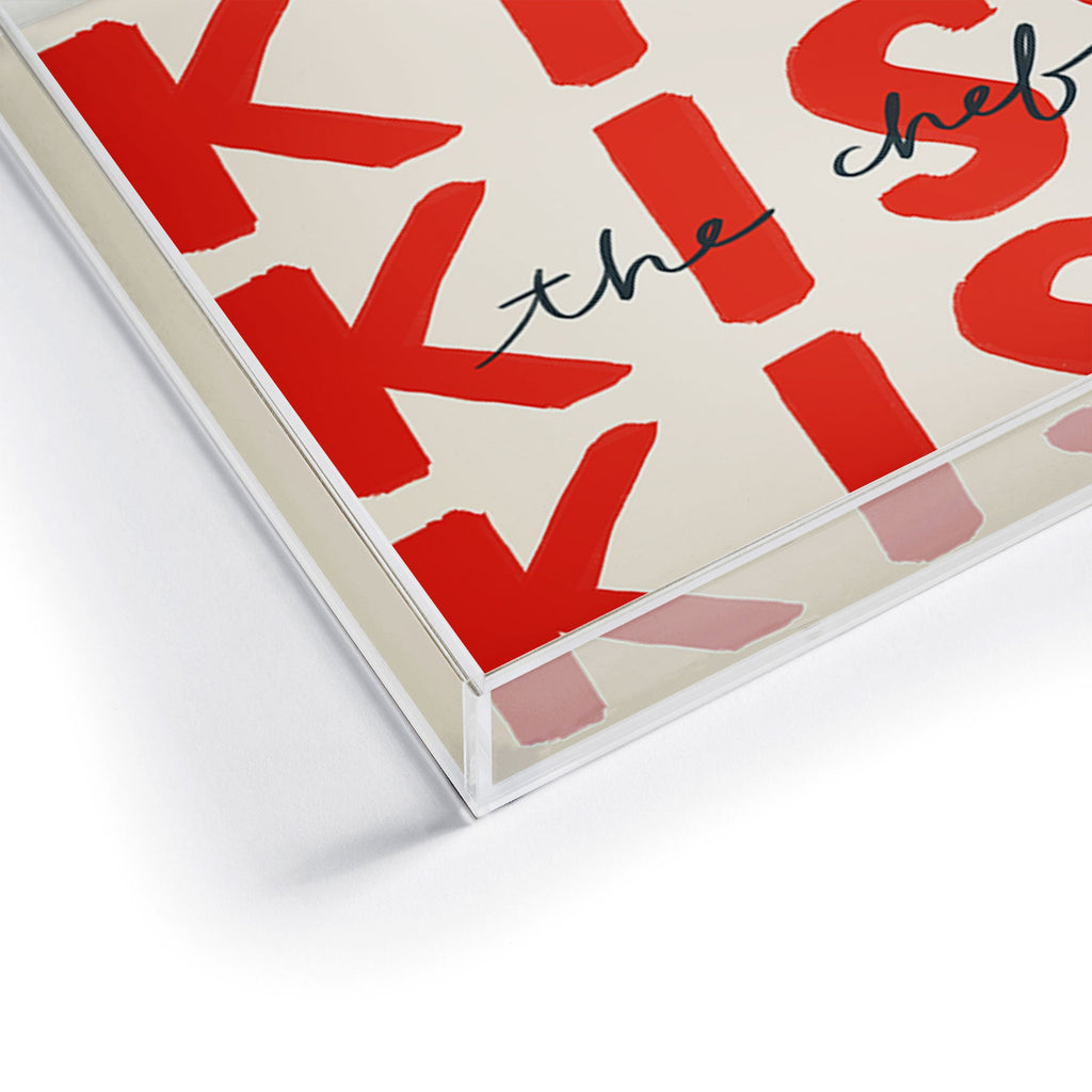 DENY Designs Kiss The Chef Acrylic Tray