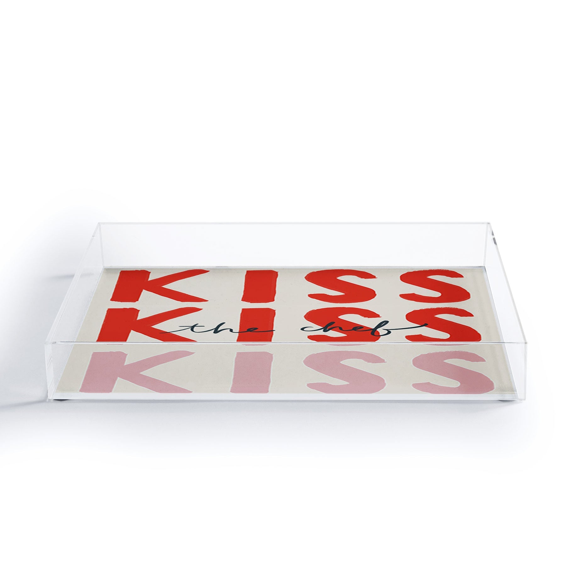 DENY Designs Kiss The Chef Acrylic Tray
