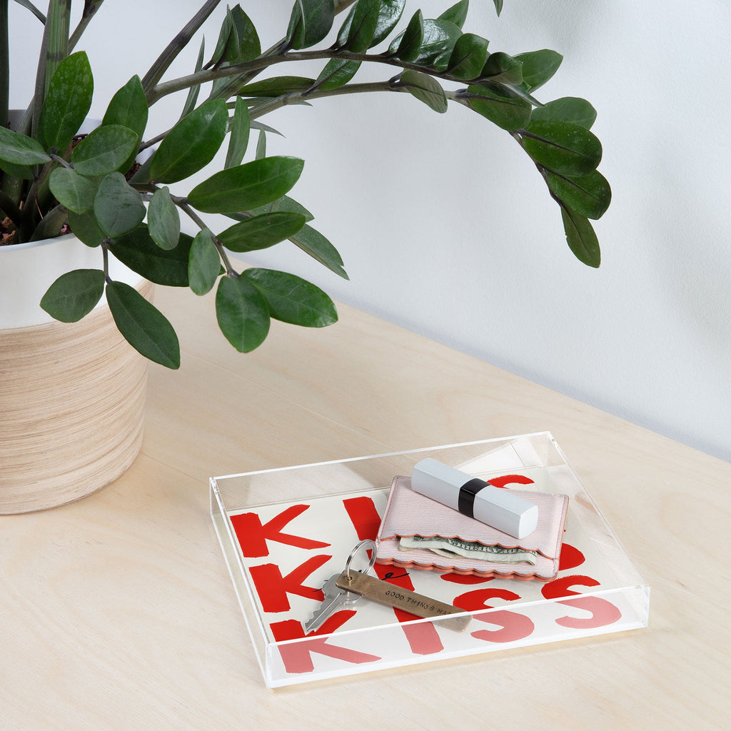 DENY Designs Kiss The Chef Acrylic Tray